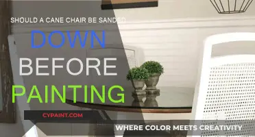 Sanding Cane Chairs: A Must Before Painting?