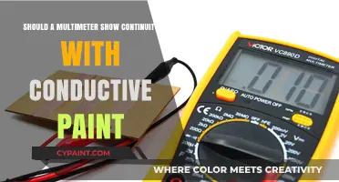 Does Conductive Paint Ensure Continuity on Multimeter Readings?
