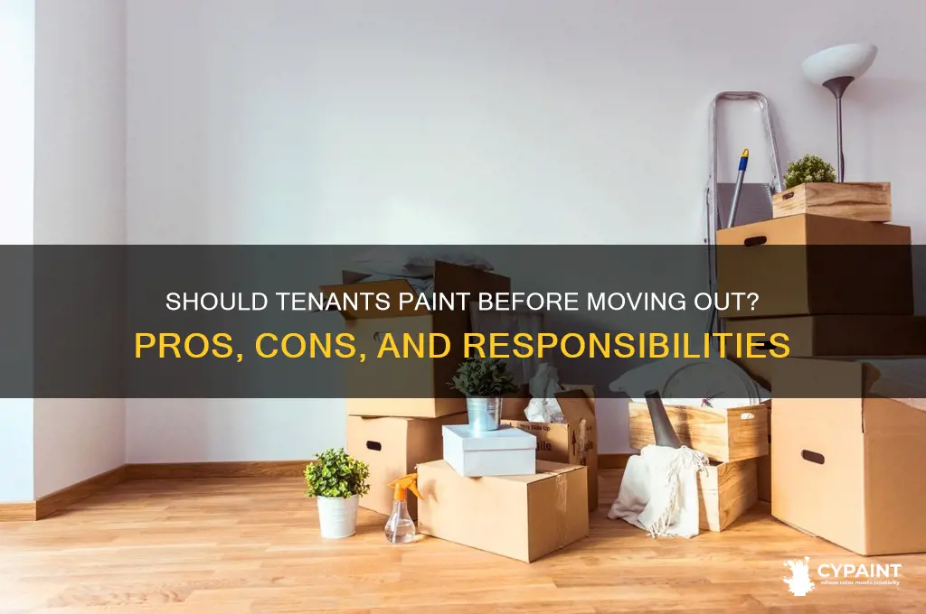 should a tenant paint when they move out