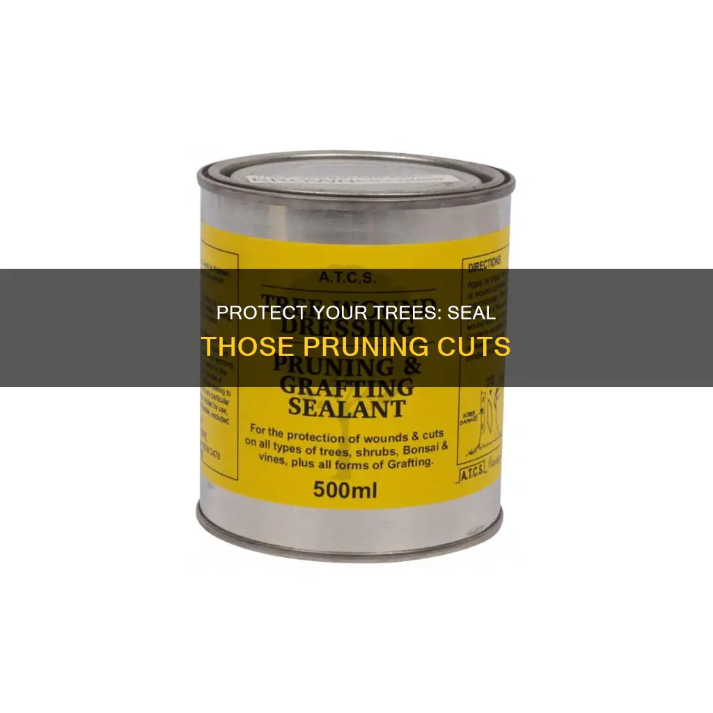 should a trimmed tree be painted at the cut