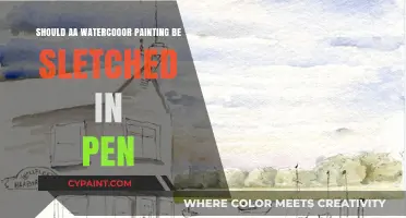 Should Watercolor Paintings Be Sketched in Pen First? Pros and Cons
