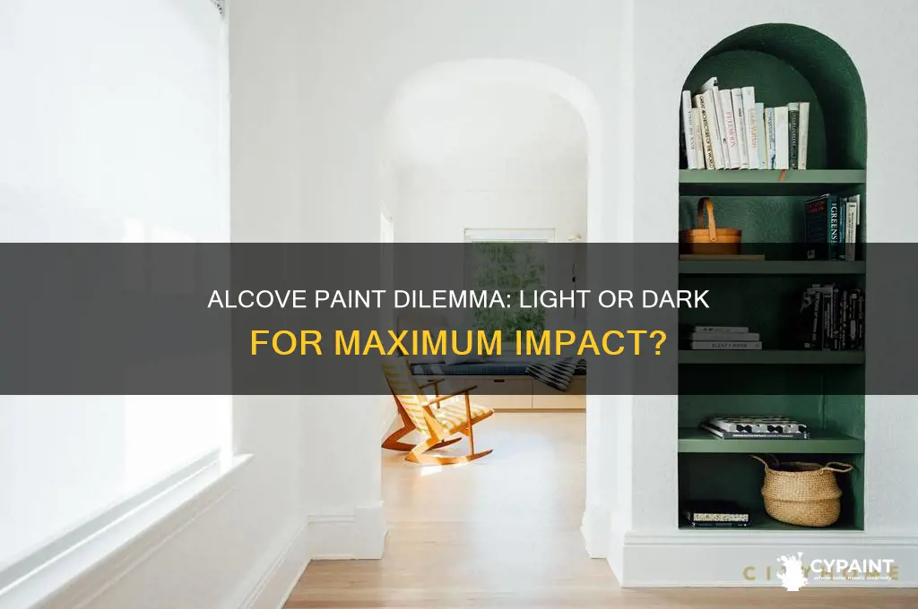 should an alcove be painted lighter or darker