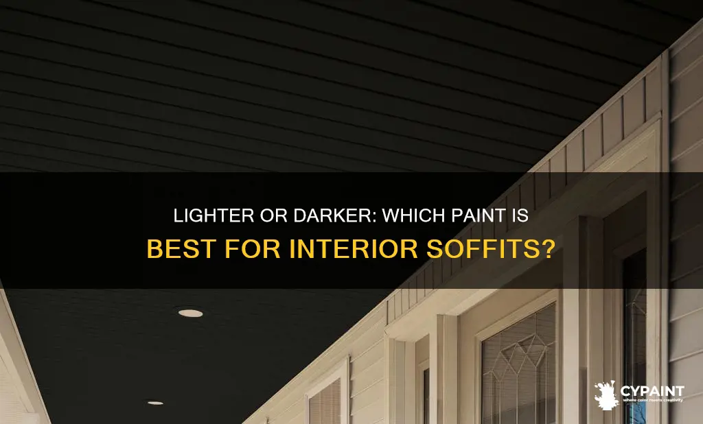 should an interior soffit be painted lighter or darker