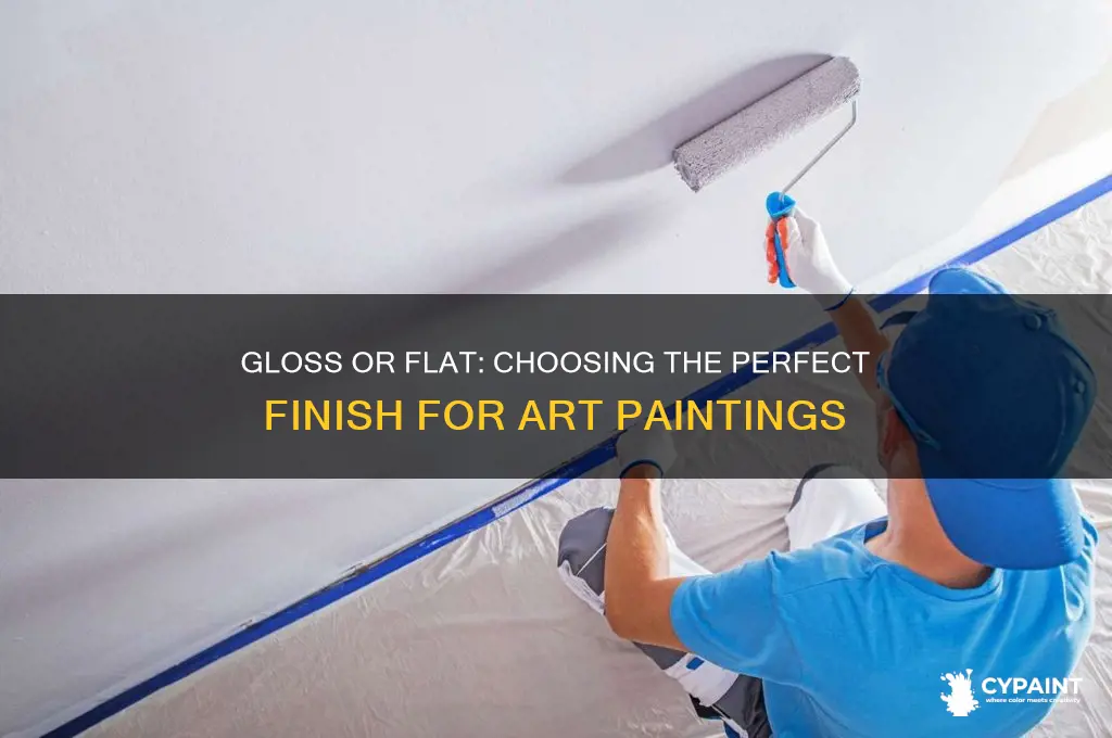 should art paintings have gloss or flat finish