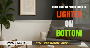 Choosing the Perfect Chair Rail Paint: Dark or Light on the Bottom?