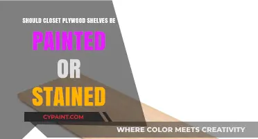 Painted or Stained: Best Finish for Closet Plywood Shelves