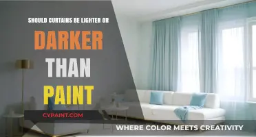 Curtain Color Dilemma: Lighter or Darker Than Wall Paint?
