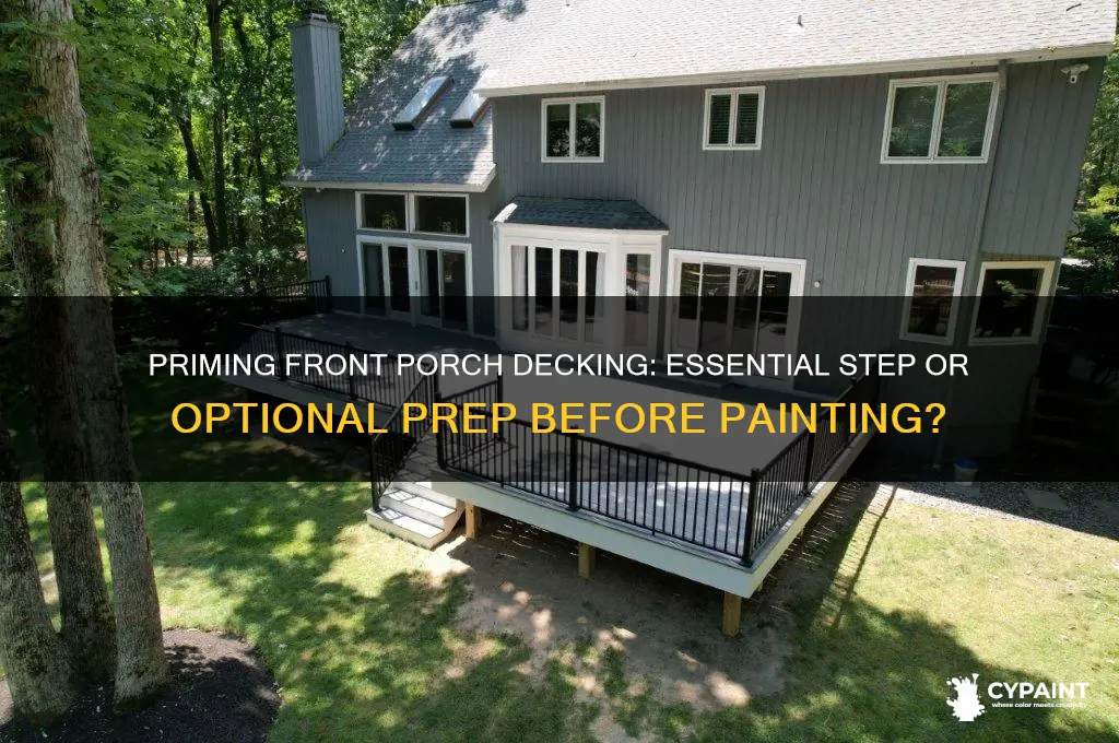 should fir porch decking be primed before painting