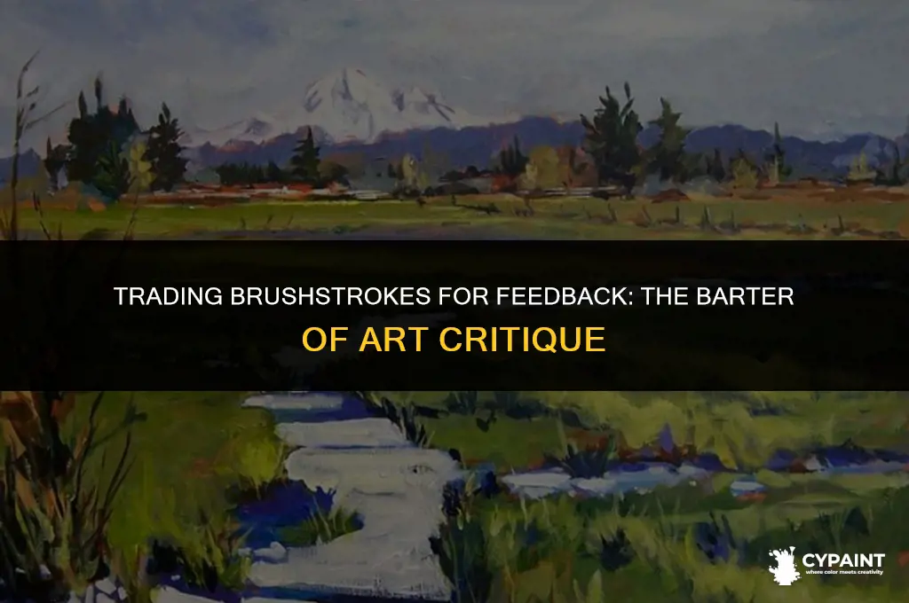should i barter an original painting for a professional critique