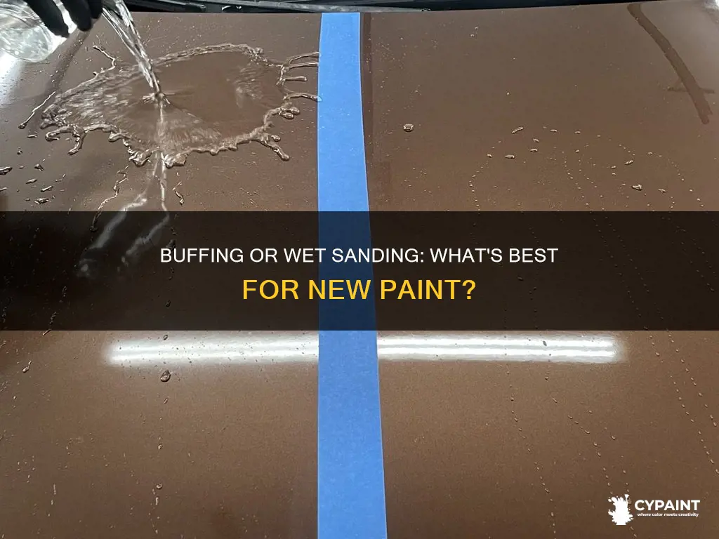 should i buff or wet sand on new paint