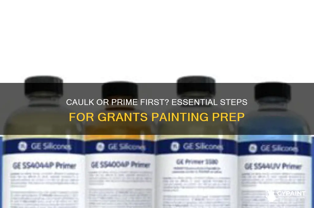 should i caulk or prime first grants painting