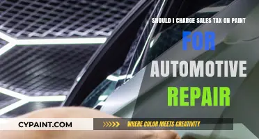 Navigating Sales Tax on Paint for Automotive Repairs: A Guide