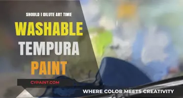 Should You Dilute Washable Tempura Paint for Art Projects?