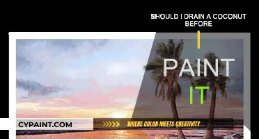 How to Prepare a Coconut for Painting