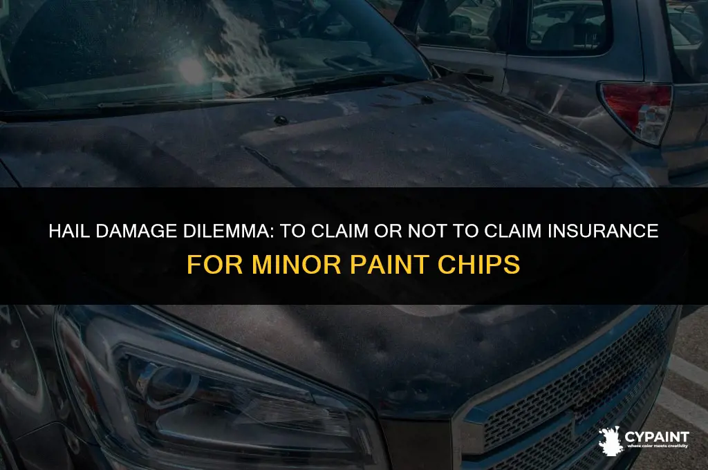 should i file insurance claim small hail paint chip damage