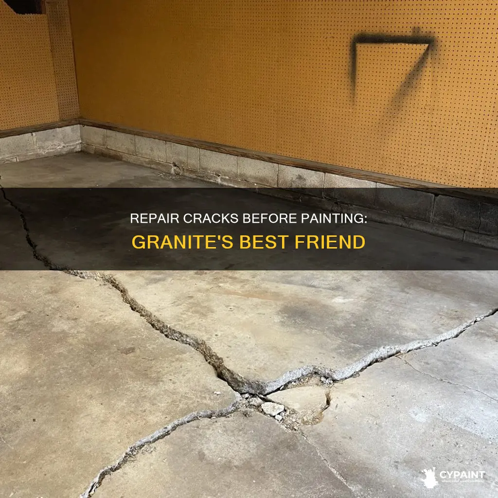 should i fix cement cracks before painting with granite