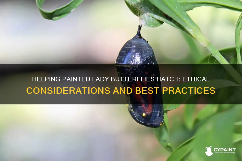 should i help a painted lady butterly hatch