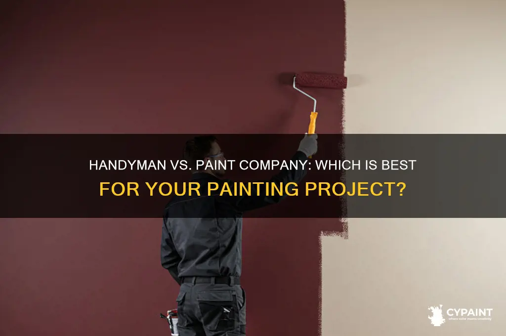 should i hire a handyman or paint company
