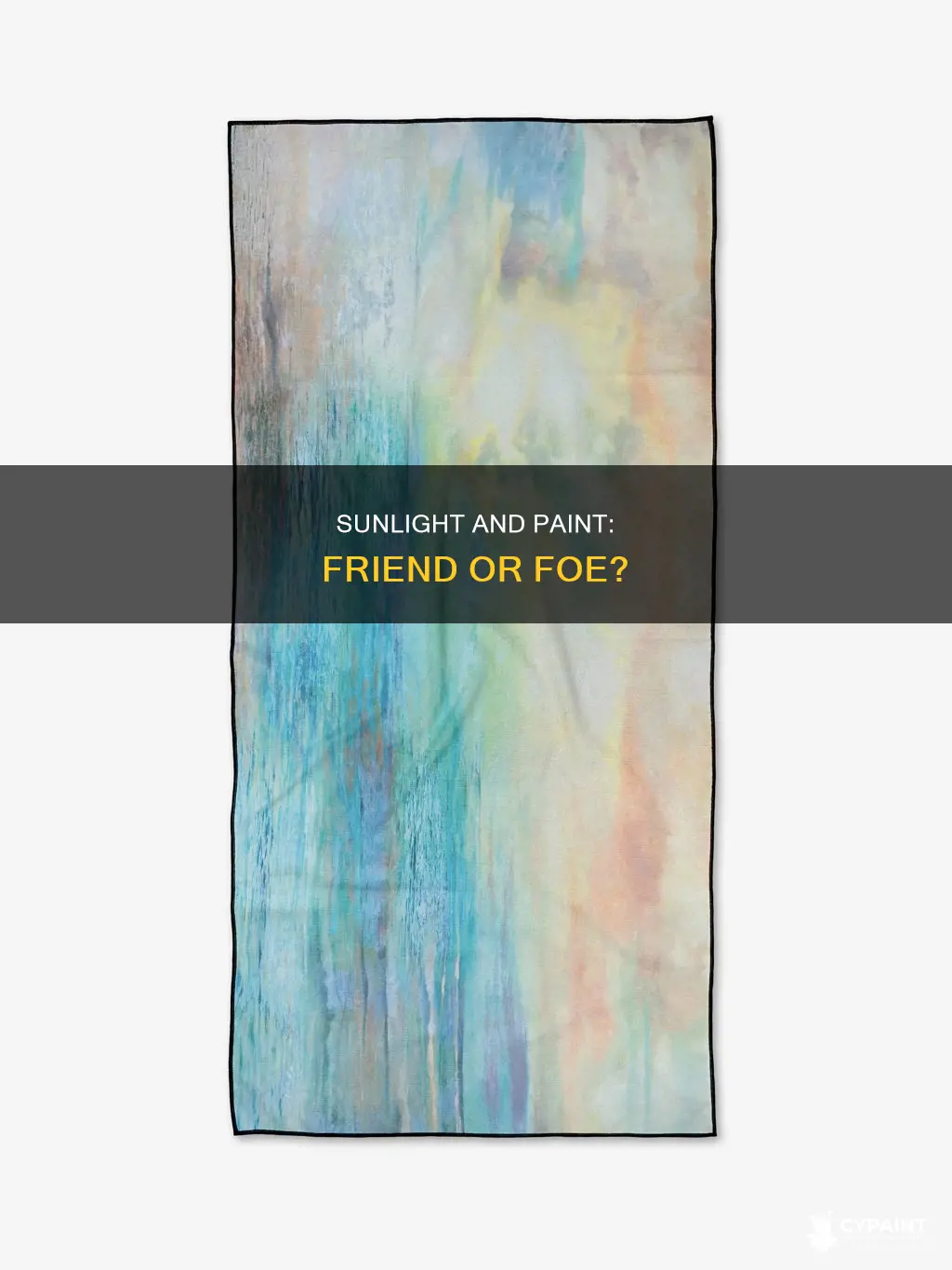should i let my paint dry in the sun