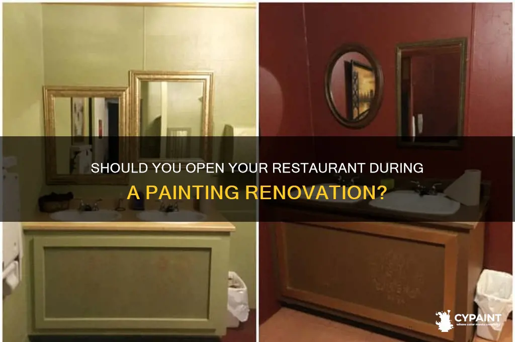 should i open if someone is painting restaurant