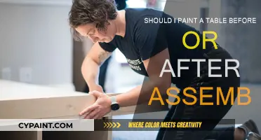 Table Painting: Assembly, Before or After?