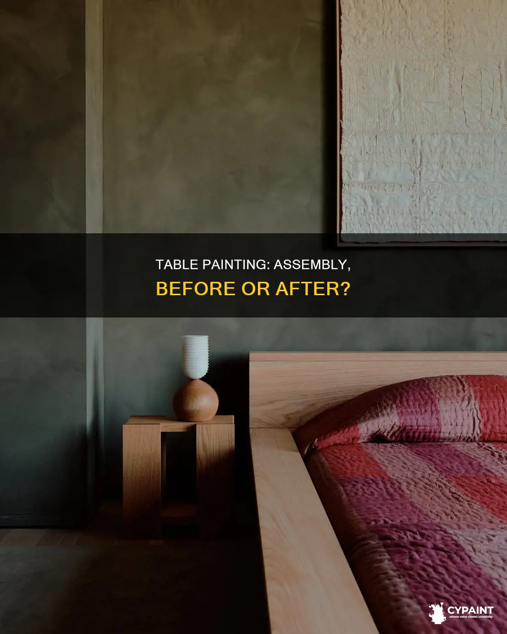 should i paint a table before or after assembly
