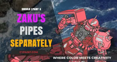 Painting Zaku Pipes: Separate or Together? Tips for Modelers