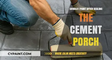 Painting After Sealing: Best Practices for Your Cement Porch