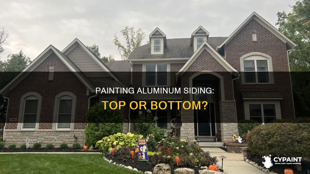 should i paint aluminum siding from top or bottome