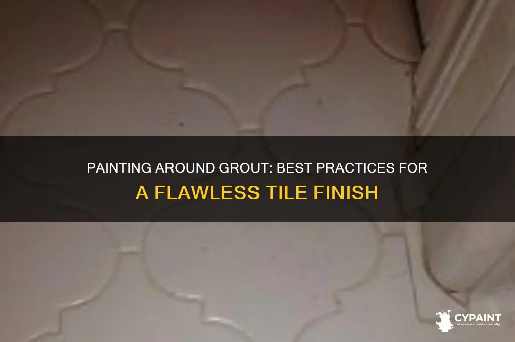 should i paint around grout or on it