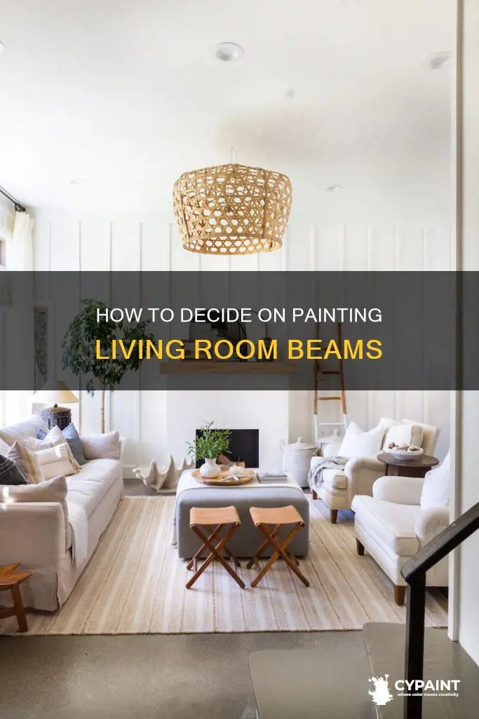 should i paint beam that runs through living room
