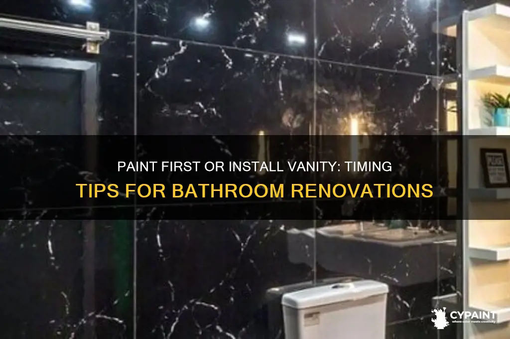 should i paint before i install a vanity