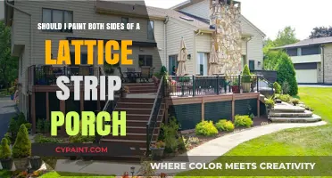 Enhancing Your Porch: The Debate on Painting Both Sides of Lattice Strips