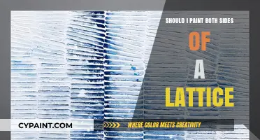 Painting Both Sides of a Lattice: Is It Necessary or Overkill?