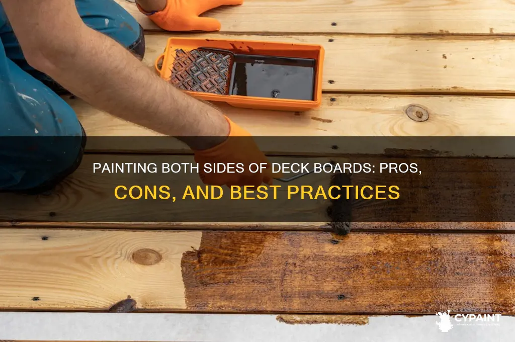 should i paint both sides of deck boards