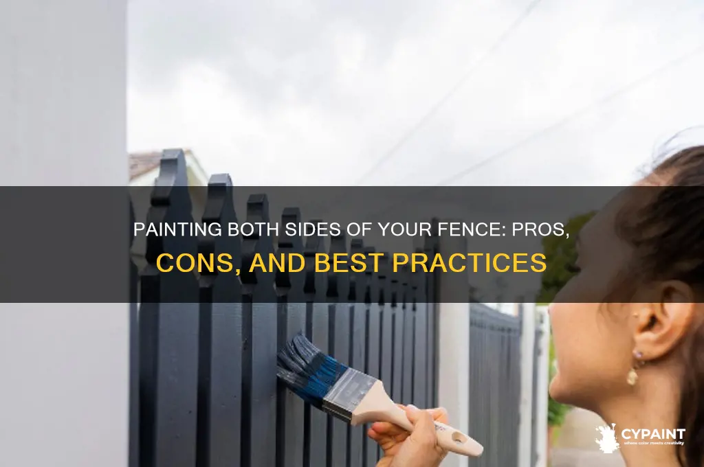 should i paint both sides of my fence