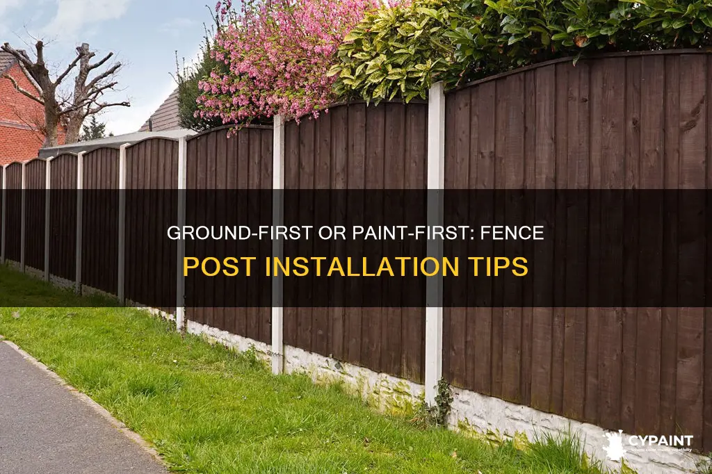 should i paint fence post before putting in ground