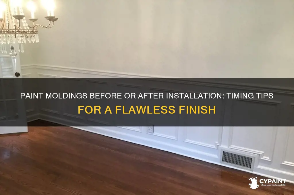 should i paint moldings before or after install