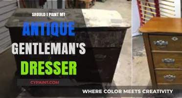To Paint or Preserve: Reviving Your Antique Gentleman's Dresser Dilemma