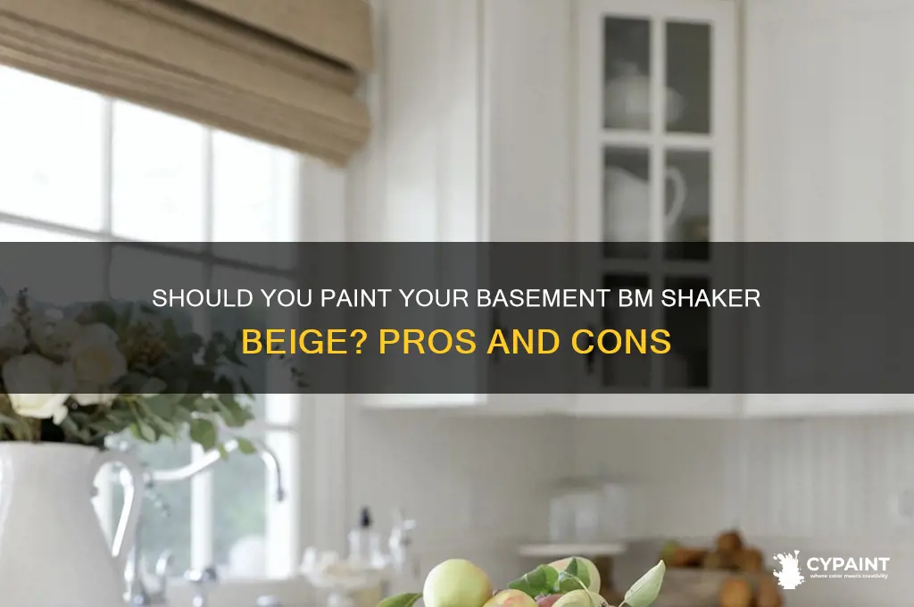 should i paint my basement bm shaker beige