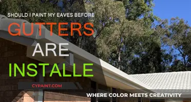 Eaves Painting: Before or After Gutter Installation?