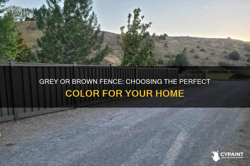 should i paint my fence grey or brown