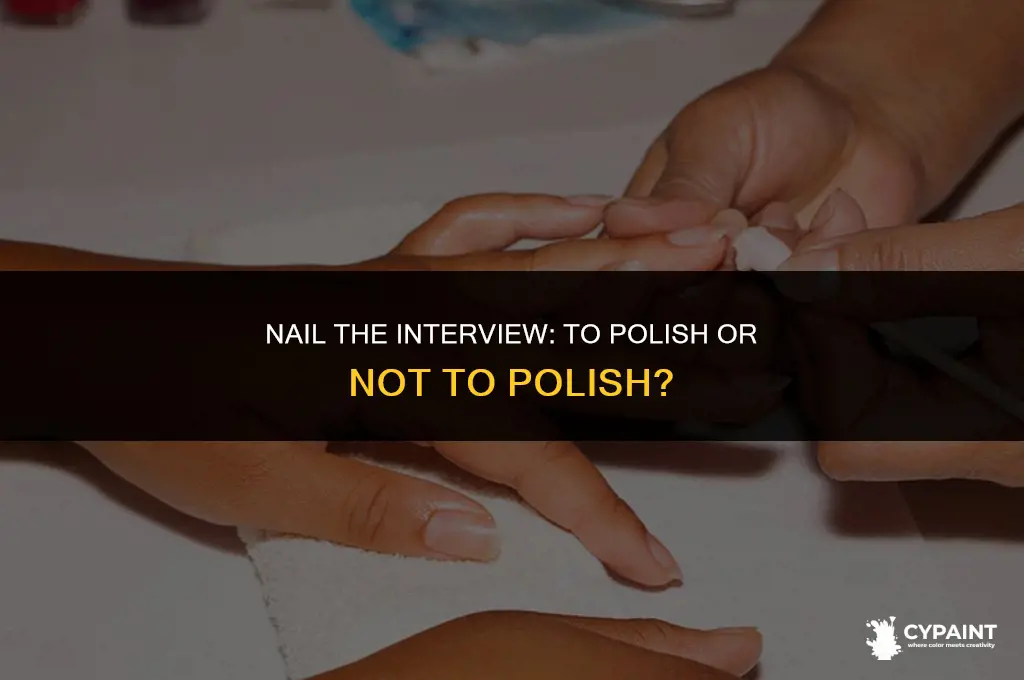 should i paint my fingernails for a business professional interview