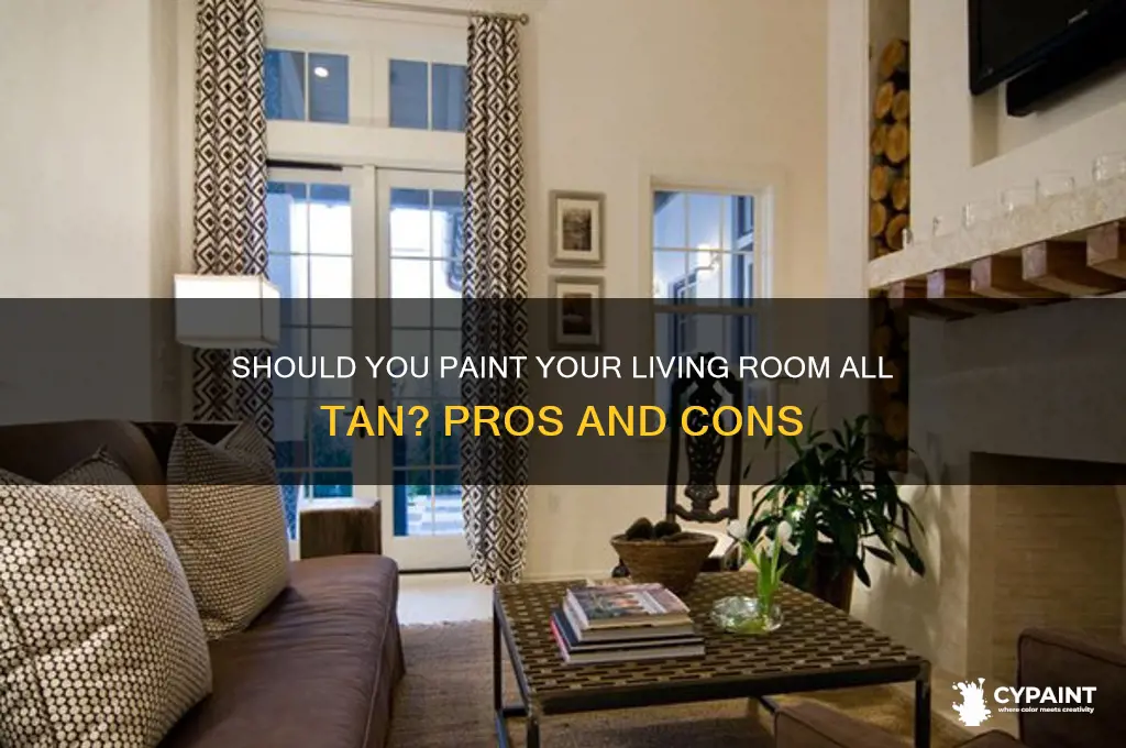 should i paint my living room all tan