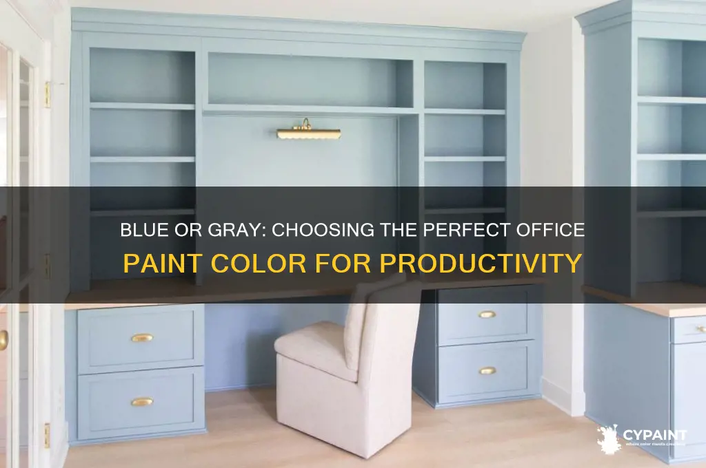 should i paint my office blue or gray