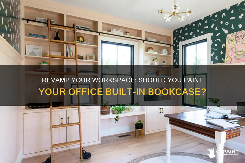 should i paint my office built in bookcase