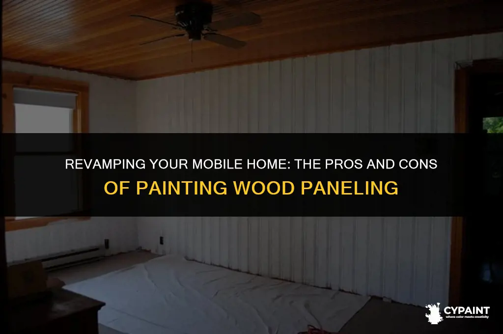 should i paint mybwood paneled rooms in my mobile homr
