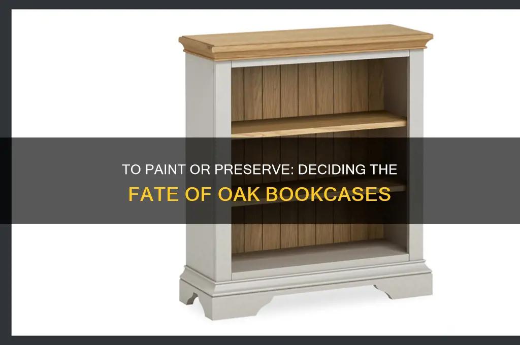 should i paint oak bookcases or leave them