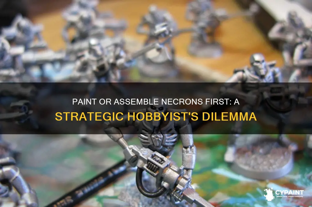 should i paint or assemble my necrons first