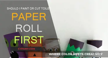 Toilet Roll Crafts: Paint or Cut First?
